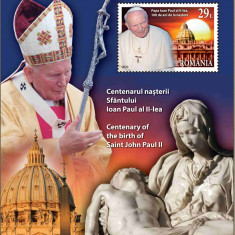 ROMANIA 2020, Centenarul nașterii Sfântului Ioan Paul al II-lea, MNH, 2284a
