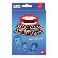 JOC DE CARTI CU GURA PANA LA URECHI