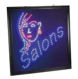 Tabelul LED pentru saloane de coafură și cosmetică, reclamă design semn luminos