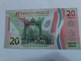 Mexic 20 Pesos Comemorativa 2021 Polimer Seria AB Semnatura 3 UNC