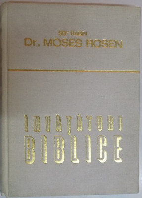 INVATATURI BIBLICE de SEF RABIN DR. MOSES ROSEN , 1979 foto