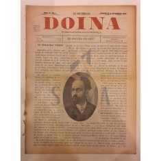 REVISTA &quot; DOINA &quot; , PUBILCATIE SAPTAMANALA, AN. 2 NR.1-3, 1894