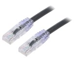 Patch cord negru 3m UTP Cat6a 10Gig