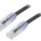 Cablu patch cord negru UTP Cat6a 3m