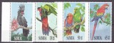 Samoa 1991 fauna pasari papagali MI 713-716 MNH