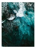 Tablou Canvas, "Frumusețea tumultoasă a oceanului turcoaz", Valuri, Spumă, Ocean, Albastru, Energie, Natură, Frumusețe, Mișcare, Ad&acirc;ncime, Liniște, 26