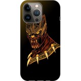 Husa compatibila cu Apple iPhone 13 Pro Max model Black Panther, Silicon, TPU, Viceversa, Transparent, Carcasa