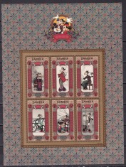 Zambia 1997 desene animate Disney MI 662-673 2 kleib. MNH