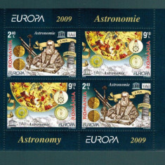 Romania Europa 2009 Astronomie Galileo Galilei MNH Bloc 2 serii LP 1832