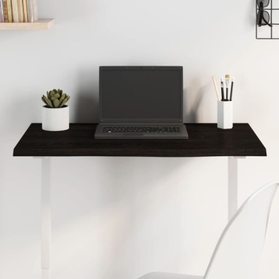 vidaXL Blat de masă maro &amp;icirc;nchis 80x40x2cm, lemn masiv de stejar tratat 3156416 foto