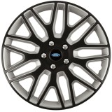 Set 4 Capace Roti 14 inchi (R14) Dakar Negru-Gri, Compatibile Cu Ford