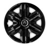 Set 4 capace roti Hubcaps fast black R15 pentru gama auto Citroen, Autohelix MSA