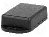 Carcasa ABS, 35mmx50mmx15mm, IP54, HAMMOND - 1551FFLBK