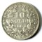 VATICAN 10 SOLDI 50 CENTESIMI 1868 B ARGINT ITALIA XF