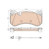 TRW set placute frana, frana disc