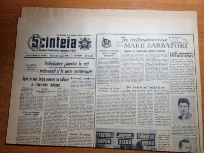 scanteia 20 august 1963-articol hunedoara,regiunea galati foto