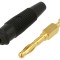 Conector mufă banană 4mm 32A aurită