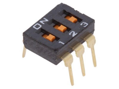 Comutator DIP-SWITCH 3 secțiuni ON-OFF foto