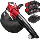 Einhell GE-CL 36 Li E PXC + Twinpack CB + 4514095 - Suflanta de gradina 195 m3/h + Set 2 acumulatori si incarcator Li-Ion 18 V 2.5 Ah
