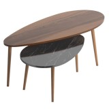 Cumpara ieftin Masuta de Cafea Monty Walnut 116x46x46 cm
