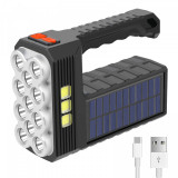 Lanterna LED, cu incarcare solara si USB, 3 moduri, 11 leduri, ST-11, IP44,, Oem