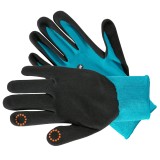Manusi pentru plantat Gardena 11510, poliester, albastru + negru, marimea S