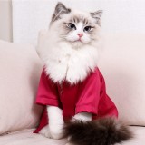 Camasa pentru pisici Yiwong, magenta, poliester, marimea S