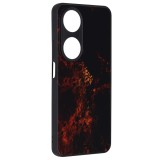 Husa pentru honor x7b / x7b 5g / 90 smart, tech glass, glaze, red nebula