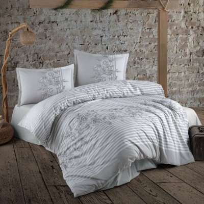 Lenjerie de pat ranforce clasy king size (sone) foto