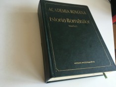 ACADEMIA ROMANA, ISTORIA ROMANILOR. VOL. I. MOSTENIREA TIMPURILOR INDEPARTATE.