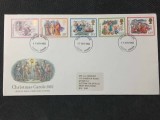 Anglia 1982 - Craciun, serie pe FDC