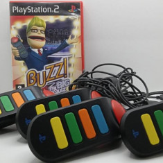 Set 4 Buzz Controller + Buzz The big quiz - PlayStation PS2