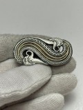 BROSA ARGINT 925 - Dragestil style by Henrik Moller - Norway - c.1900 - Rara !