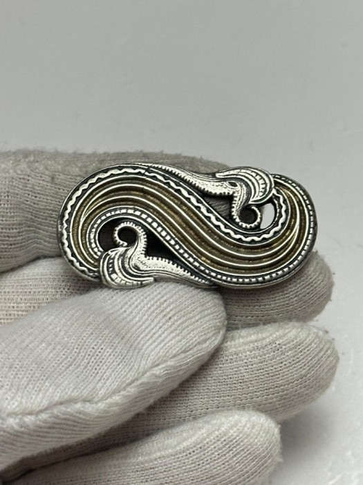 BROSA ARGINT 925 - Dragestil style by Henrik Moller - Norway - c.1900 - Rara !