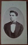 Fotografie tip CDV, barbat, 1874