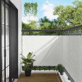 vidaXL Ecran de balcon Alb 110 x 1000 cm Material Oxford 42030616