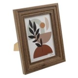 Rama foto tripla din lemn, 13x18cm, Maro, pentru perete si masa, CMCLASS