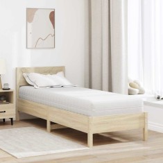 vidaXL Saltea cu Strat de Nucă de Cocos Alb 70 x 200 cm 4106426