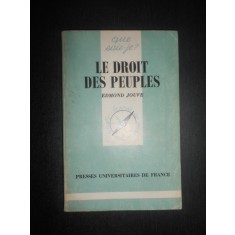 Edmond Jouve - Le droit des peuples (1992)
