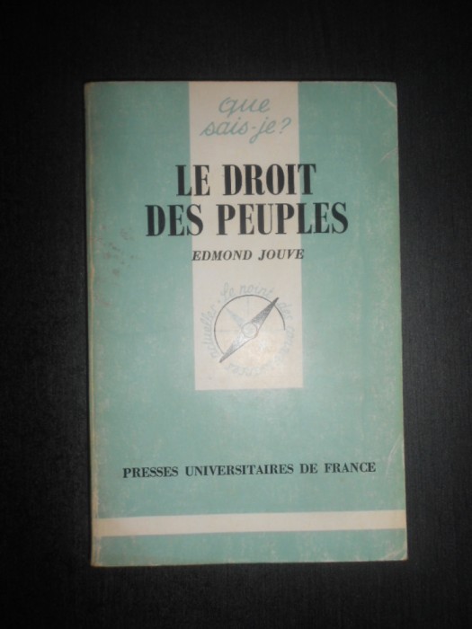 Edmond Jouve - Le droit des peuples (1992)