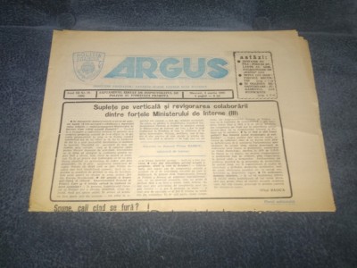 ZIARUL ARGUS 4 MARTIE 1992 foto