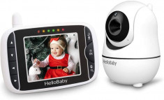 Baby Monitor Wireless Hello Baby cu ecran de 3.2, zoom, nightvision, Sunet Bidirectional, Rotire 355 grade, 300m foto