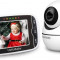 Baby Monitor Wireless Hello Baby cu ecran de 3.2, zoom, nightvision, Sunet Bidirectional, Rotire 355 grade, 300m