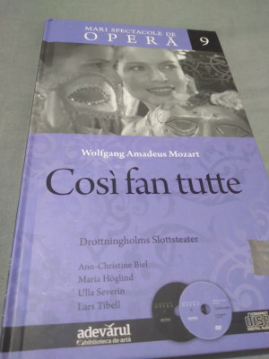 CD+DVD + CARTE MARI SPECTACOLE DE OPERA VOL 9 COSI FAN TUTTE foto