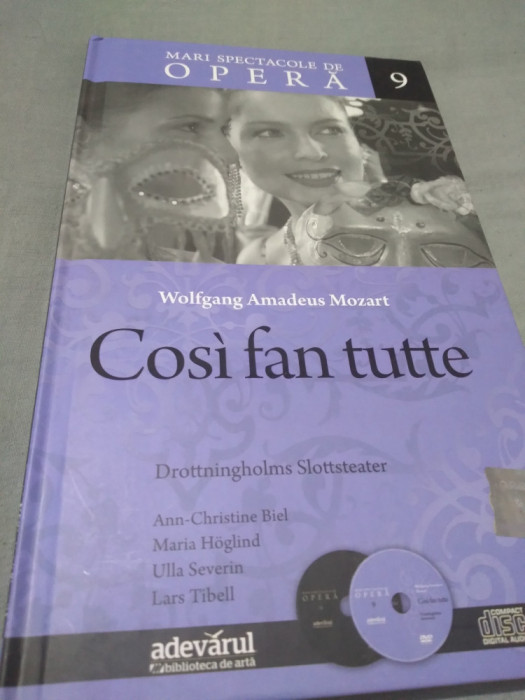 CD+DVD + CARTE MARI SPECTACOLE DE OPERA VOL 9 COSI FAN TUTTE