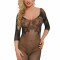 Bodystocking Plasa, elastic,negru, Bella, Softline (DB)
