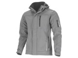 Jachetă soft-shell gri L (179/102-108) - rezistentă la apă