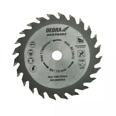 Fierastrau circular 89x10hx1,1x1,8x24t pentru ded7049 foto