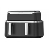 Cumpara ieftin Friteuza dubla cu aer cald Heinner , 2600 W, capacitate totala 9 l, control digital individual, termostat