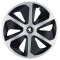 Set 4 capace roti pentru Skoda Nou Alb-Negru, model Roco Mix, R17